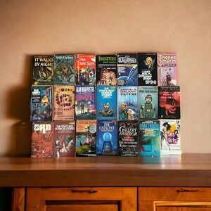 Lot 21 Vintage Science Fiction & Horror Paperbacks 👉 Great Titles 👈